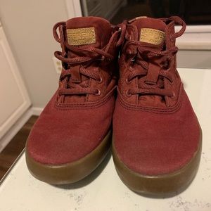 Children’s SPERRY maroon wahoo mid sneaker size 13